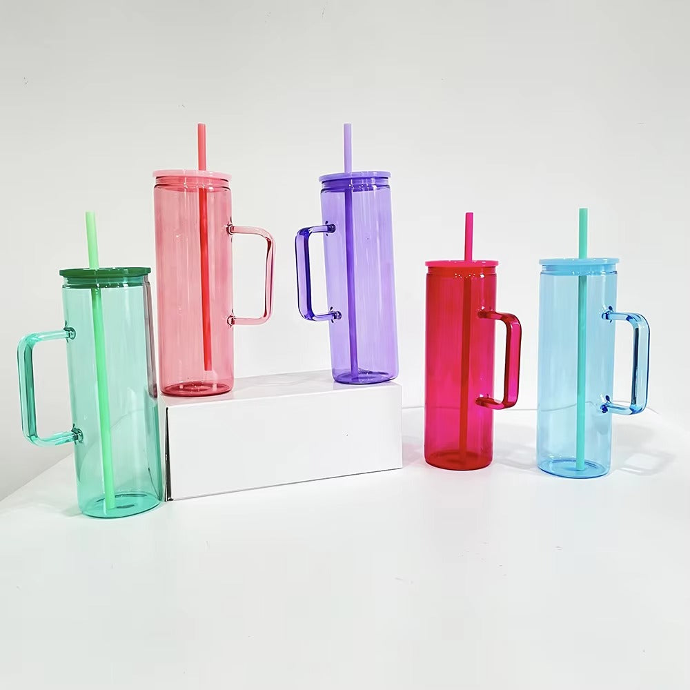 Premium 800ml ColorPop tumbler with lid straw and handle – Home Hatch Pakistan