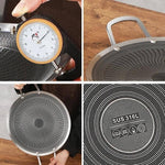 Premium honeycomb non-stick stainless steel tawa – Home Hatch Pakistan honeycomb non stick steel tawastainless steel tawa Pakistannon stick frying pan Pakistanroti tawa stainless steelHome Hatch cookwareparatha tawa non stickhoneycomb frying pankitchen cookware Pakistansteel cooking pandurable non stick tawa