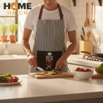 Printed Cotton Kitchen Apron with Pocket