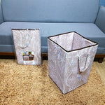 Printed Folding Fabric Laundry Basket | Portable Storage Basket - Home Hatch