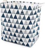 Printed Folding Fabric Laundry Basket | Portable Storage Basket - Home Hatch