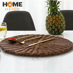 Handwoven Rattan Wicker Charger Plate – Rustic Table Mat & Placemat for Weddings and Dining in Pakistan