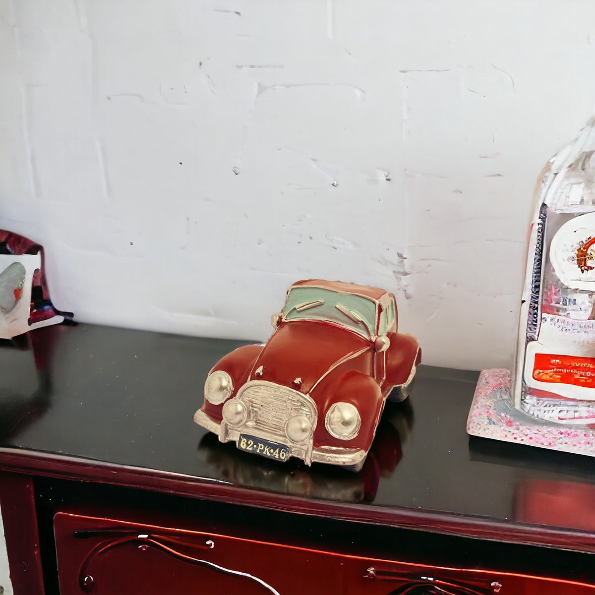 Vintage Maroon Car Model | Home Décor