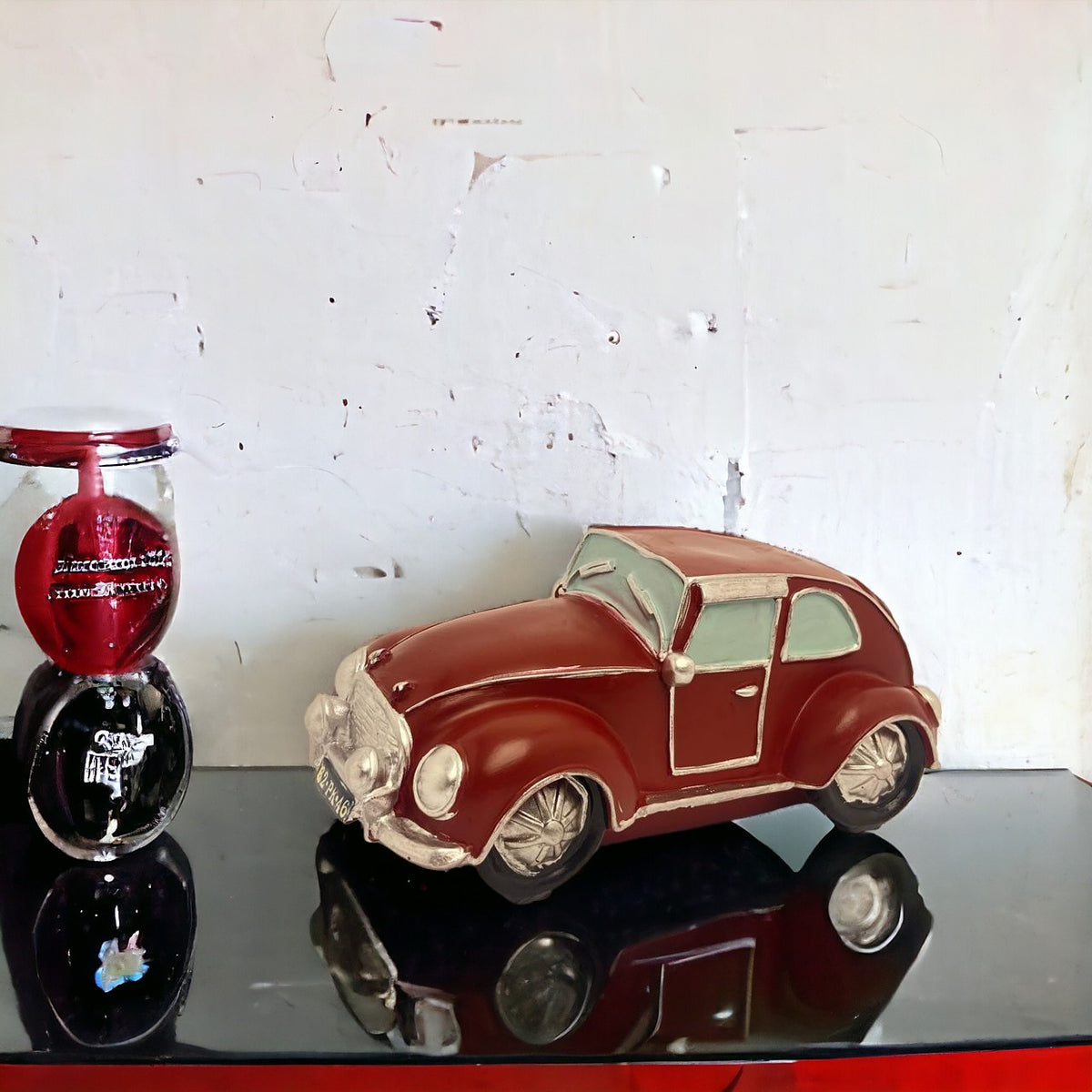 Vintage Maroon Car Model | Home Décor
