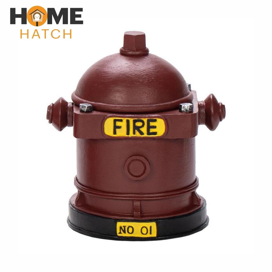 Red Fire Hydrant Model Figurine – Industrial Style Decorative Statue for Home & Office Décor in Pakistan