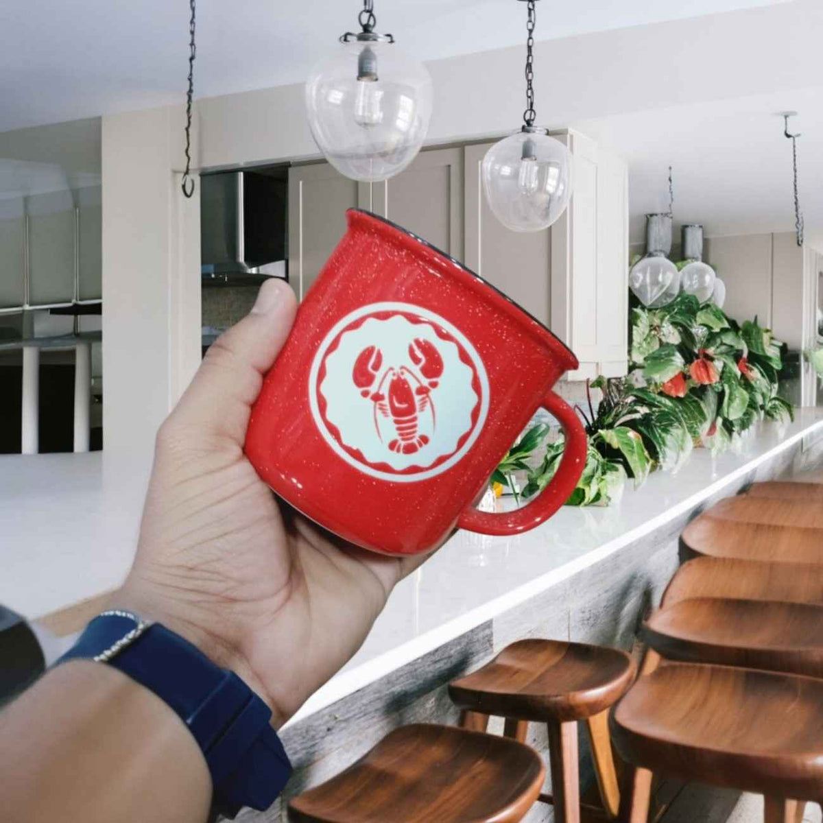 Red Lobster Charm | Nautical Ceramic Mug