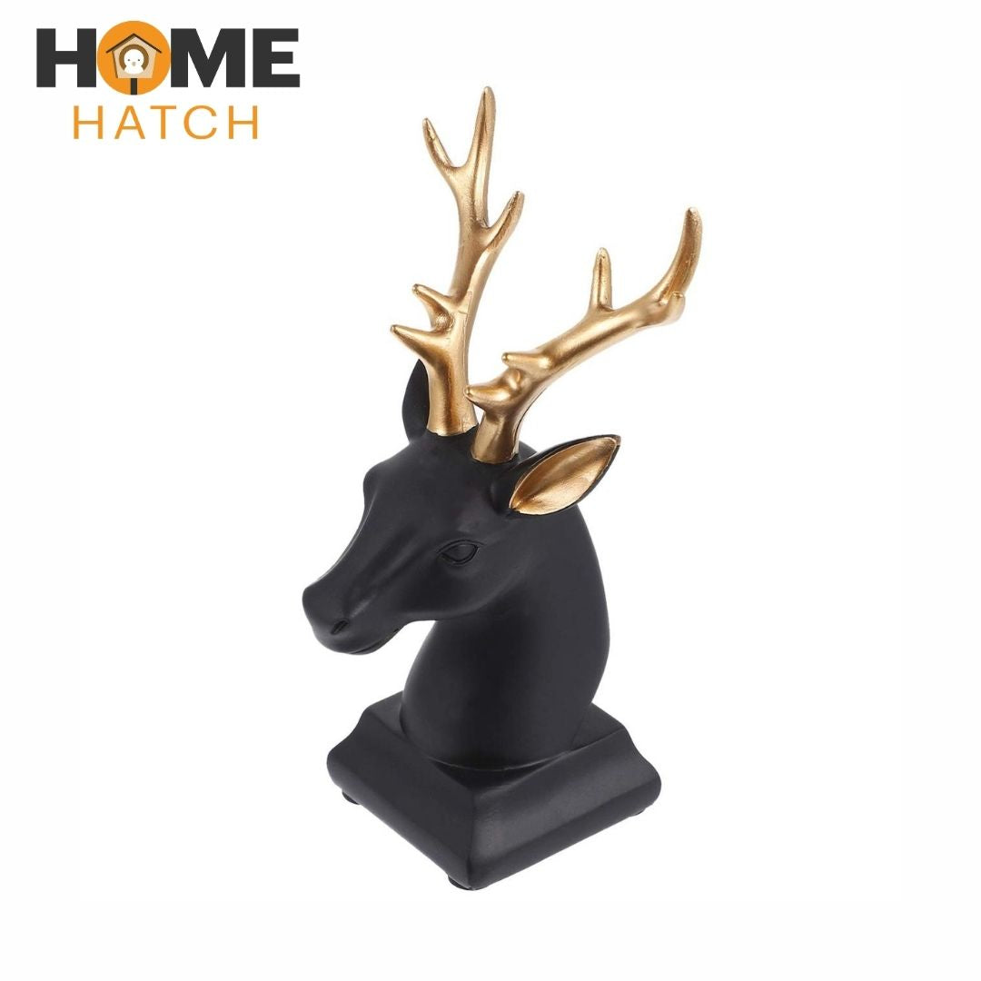 Reindeer Head Bust Figurine – Elegant Resin Decorative Statue for Home Décor in Pakistan