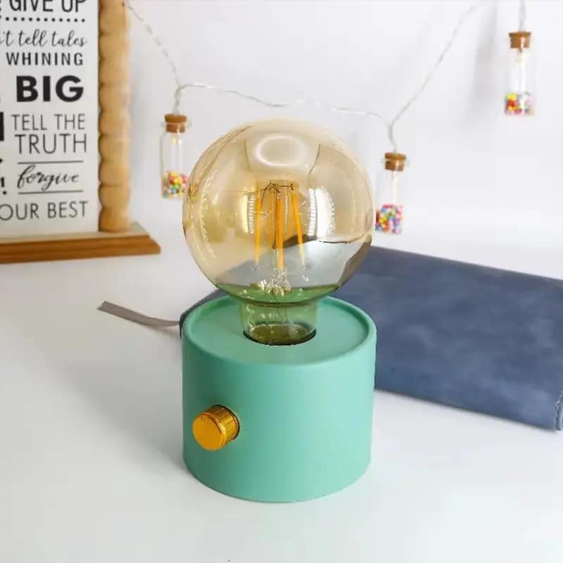 Retro glow rechargeable LED table lamp aesthetic bedside light – Home Hatch Pakistan”