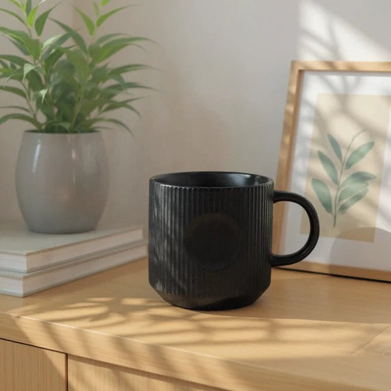 Ribbed Texture Coffee Mug