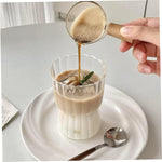 Ribbed High Borosilicate Glass Pakistan – Heat Resistant Transparent Drinkware for Coffee, Tea, Juices & Smoothies