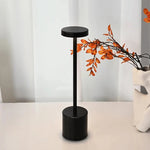 Home Hatch Sleek Modern Touch Lamp – 3-color LED table lamp with touch control. Rechargeable, wireless & elegant. Perfect for bedrooms & modern interiors.