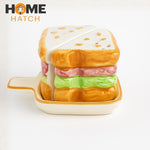 Sandwich Salt And Pepper Set With Tray – Ceramic Shakers for Dining Table