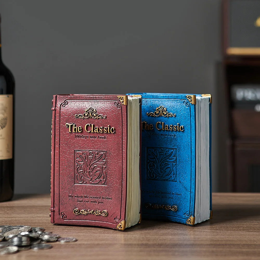 Decorative Book Piggy Bank Model | Coin Bank | Home Décor