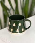 Embossed Ceramic Coffee Mug