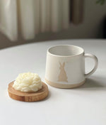 Embossed Ceramic Coffee Mug