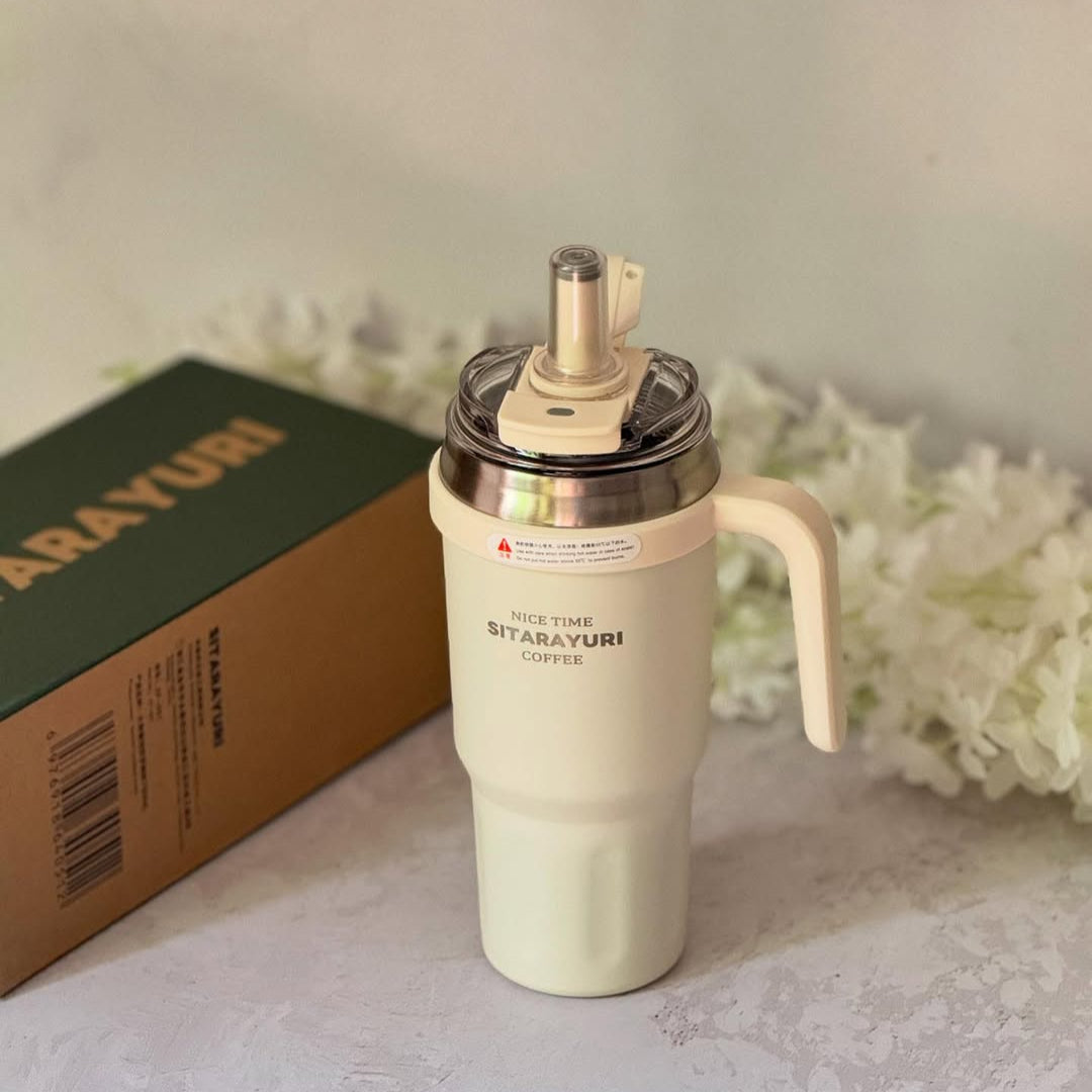 Sitarayuri Stainless Steel Vacuum Insulated Tumbler 1100ml – Hot & Cold Water Bottle Pakistan | Leakproof Travel Coffee Flask