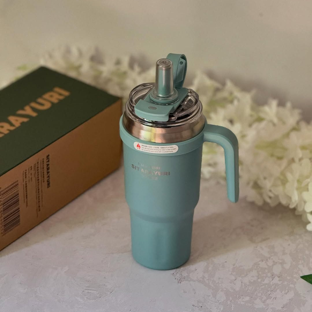 Sitarayuri Stainless Steel Vacuum Insulated Tumbler 1100ml – Hot & Cold Water Bottle Pakistan | Leakproof Travel Coffee Flask