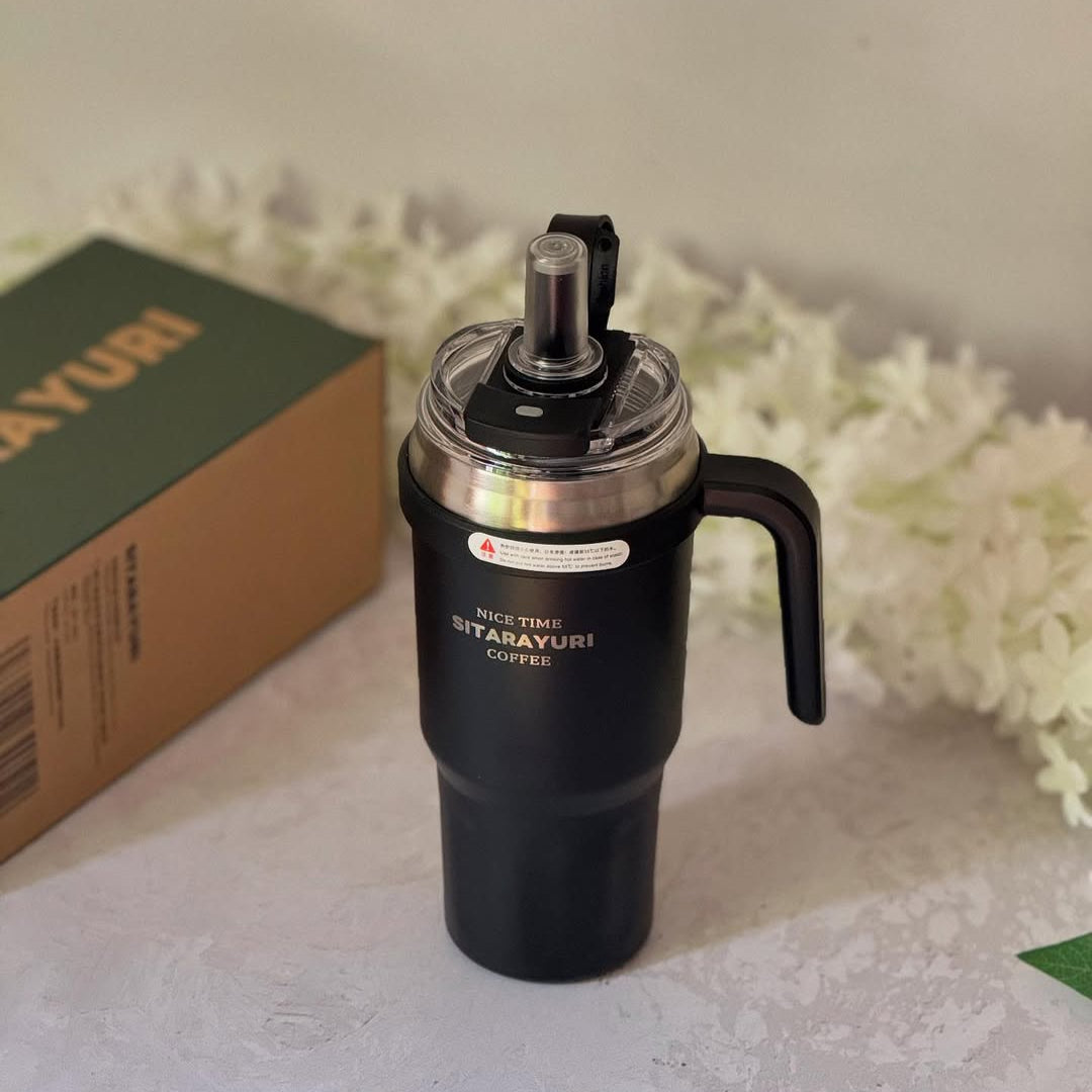 Sitarayuri Stainless Steel Vacuum Insulated Tumbler 1100ml – Hot & Cold Water Bottle Pakistan | Leakproof Travel Coffee Flask