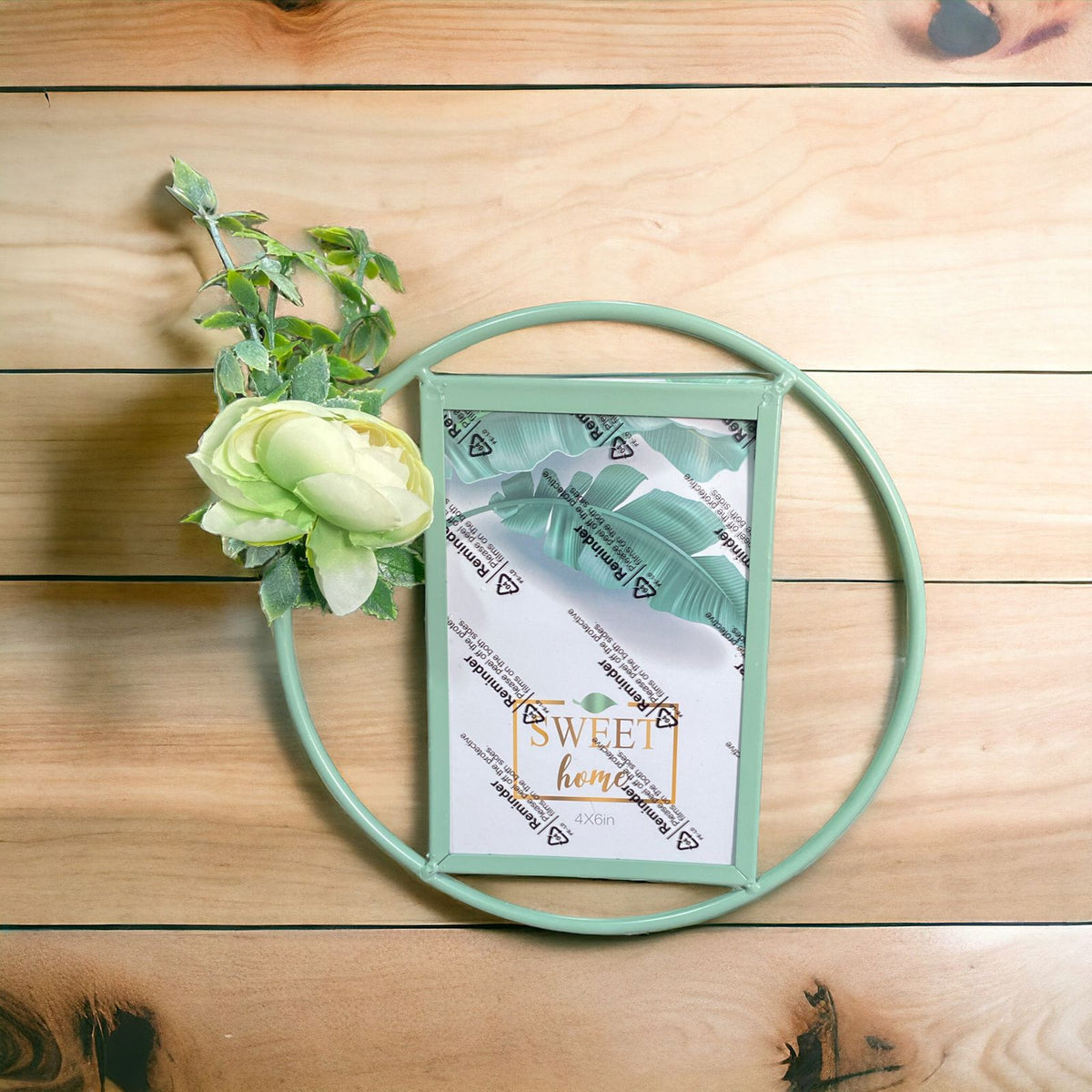 Round Modern Flower Photo Frame | Home Décor