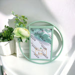 Round Modern Flower Photo Frame | Home Décor