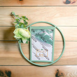Round Modern Flower Photo Frame | Home Décor