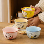 Snoopy ceramic bowl set 4 pieces premium gift pack for cereal soup desserts and snacks