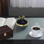 Sparrow Nordic Animal Bust Porcelain Ashtray