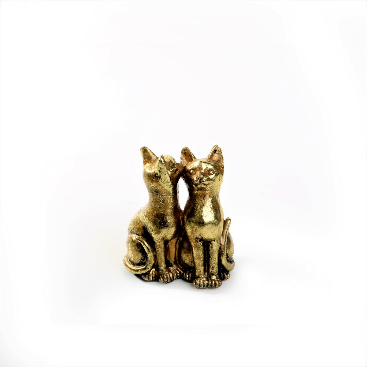 Egyptian Golden Cats Statue | Figurine | Home Décor
