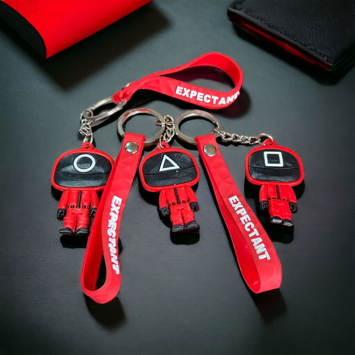 Squid Game Character Key Chain With Strap
