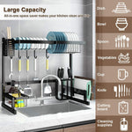 StainlessSteelBlackDishRack-Homehatchpk