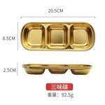 Gold Colour Stainless Steel Condiment Dish | Sauce Dish