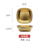 Gold Colour Stainless Steel Condiment Dish | Sauce Dish