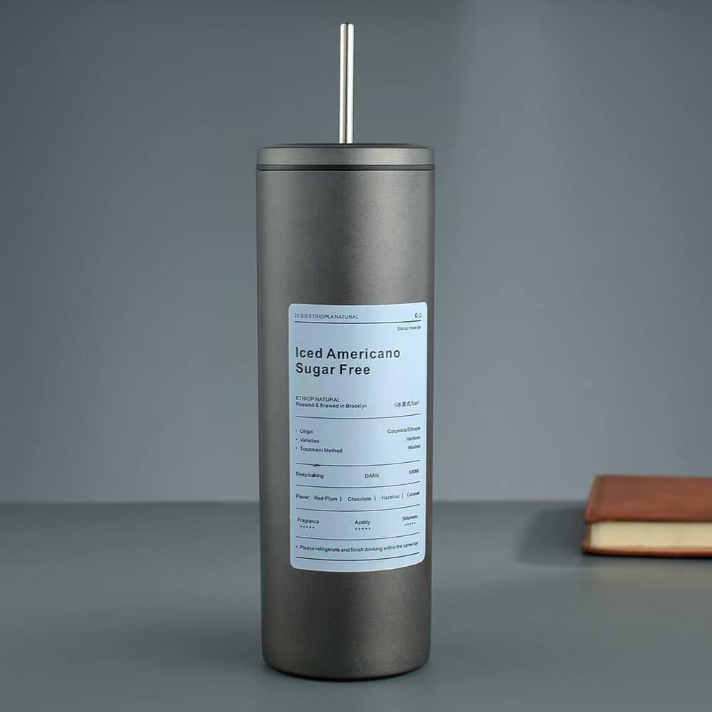 Stainless Steel Iced Americano Coffee Tumbler Pakistan – Double Wall Insulated Reusable Cup for Iced Coffee, Tea & Cold Brews