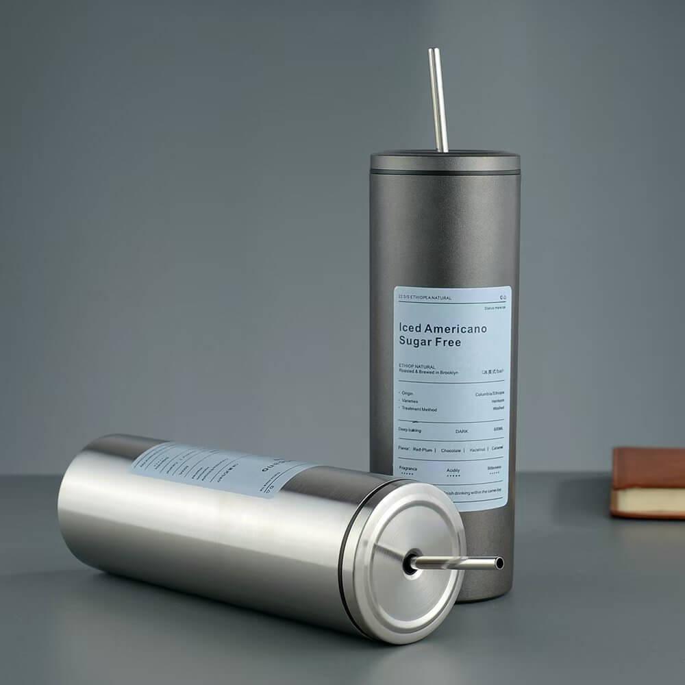 Stainless Steel Iced Americano Coffee Tumbler Pakistan – Double Wall Insulated Reusable Cup for Iced Coffee, Tea & Cold Brews