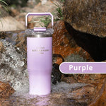 900 ml leakproof stainless steel insulated coffee tumbler with straw and handle