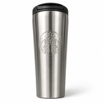 Starbucks stainless steel insulated travel tumbler with flip lid reusable hot and cold coffee mug