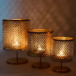 Star Shaped Golden Candle Lanterns | Home Décor - Home Hatch