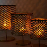 Star Shaped Golden Candle Lanterns | Home Décor - Home Hatch