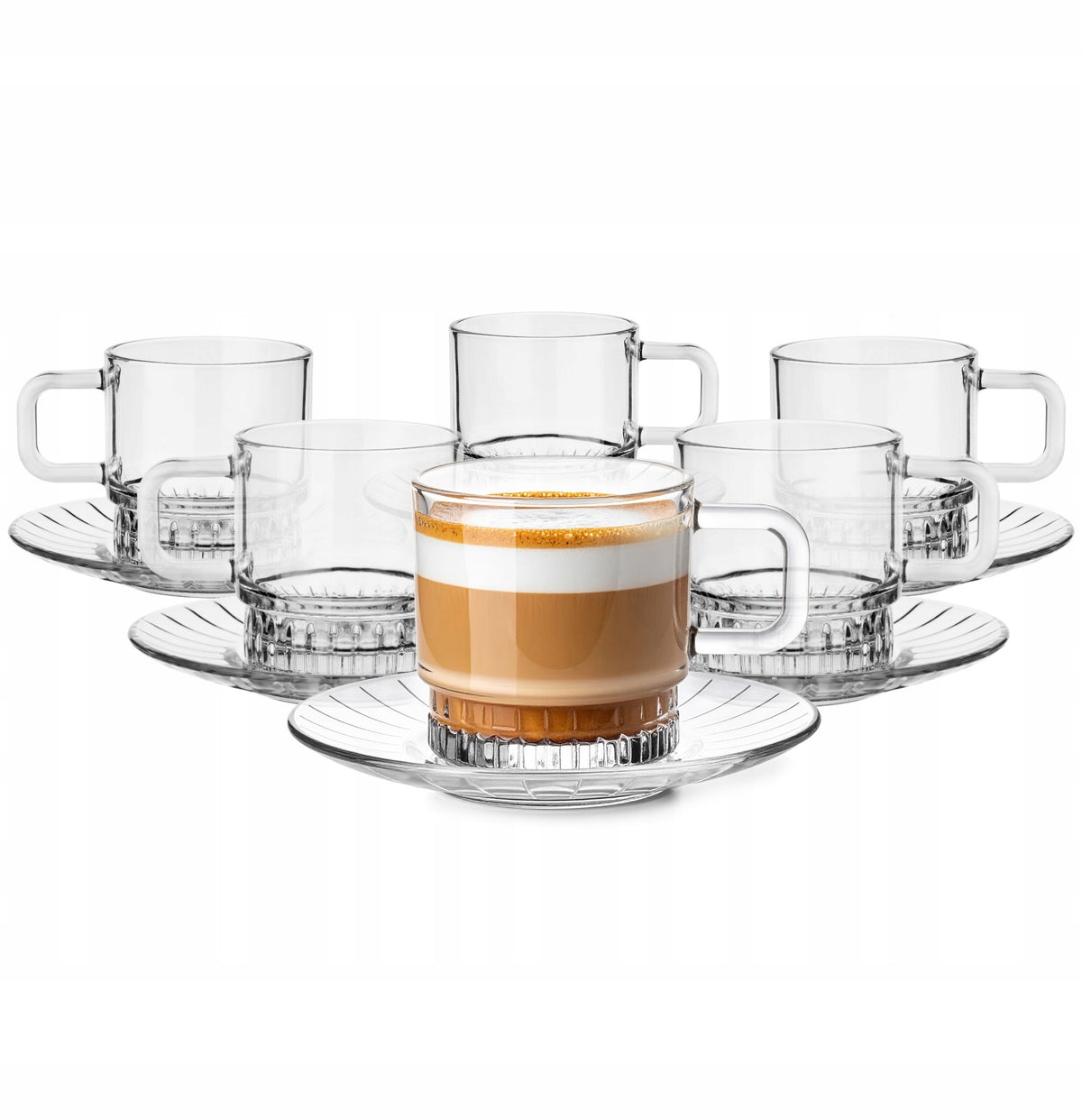 Stella glass tea and coffee cup set 240ml with saucers set of 6 – Home Hatch Pakistanglass tea cup set Pakistanglass coffee cup with saucertea cup set of 6240ml glass cupsHome Hatch glasswareglass tea coffee cupsserving cups with saucerstea set for guestskitchen glassware Pakistancoffee cup set glass