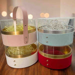 Luxury Faux Leather Gift Box with Transparent Lid | Gift Box