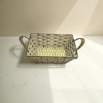 Storage Wicker Baskets |Decorative Organiser Synthetic Cane Plastic