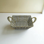 Storage Wicker Baskets |Decorative Organiser Synthetic Cane Plastic