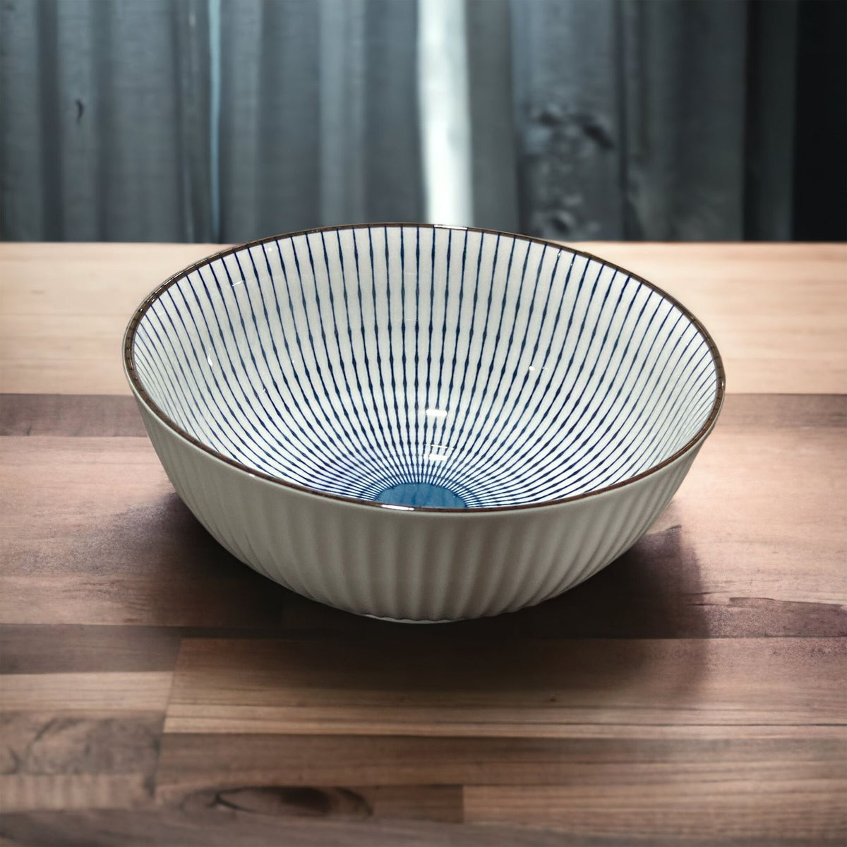 Striped Design Ceramic Ramen Bowls | Kitchenware - Home Hatch