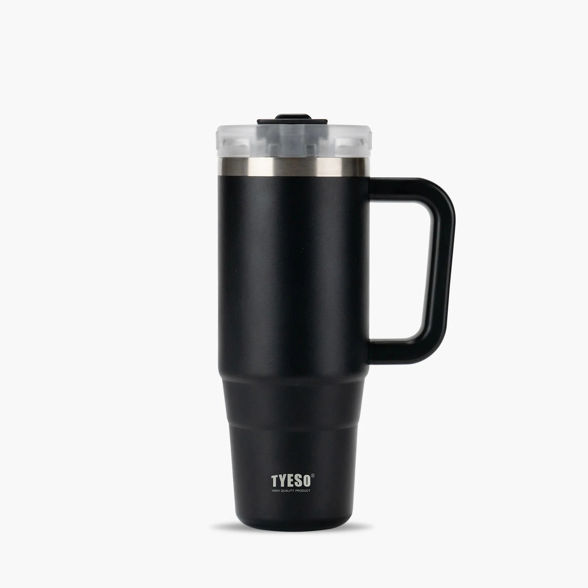 TYESO 40 oz Stainless Steel Travel Mug with Handle & Leafproof