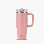 TYESO 40 oz Stainless Steel Travel Mug with Handle & Leafproof