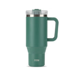TYESO 40 oz Stainless Steel Travel Mug with Handle & Leafproof