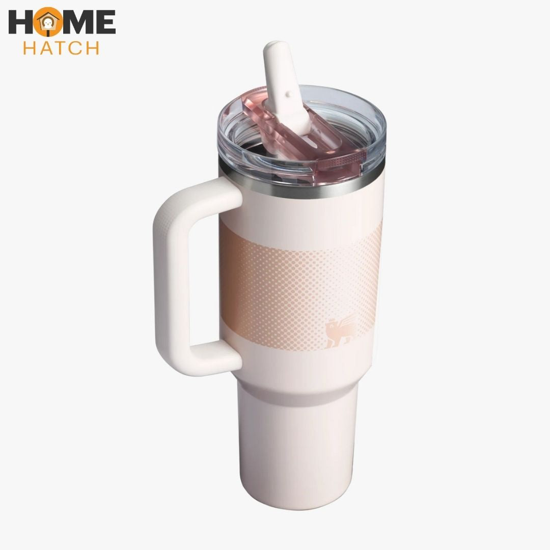 The Quencher ProTour Flip Straw Tumbler | 40 OZ - Rose Quartz Fade