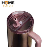 The Quencher ProTour Flip Straw Tumbler | 40 OZ Polished Rose Gold