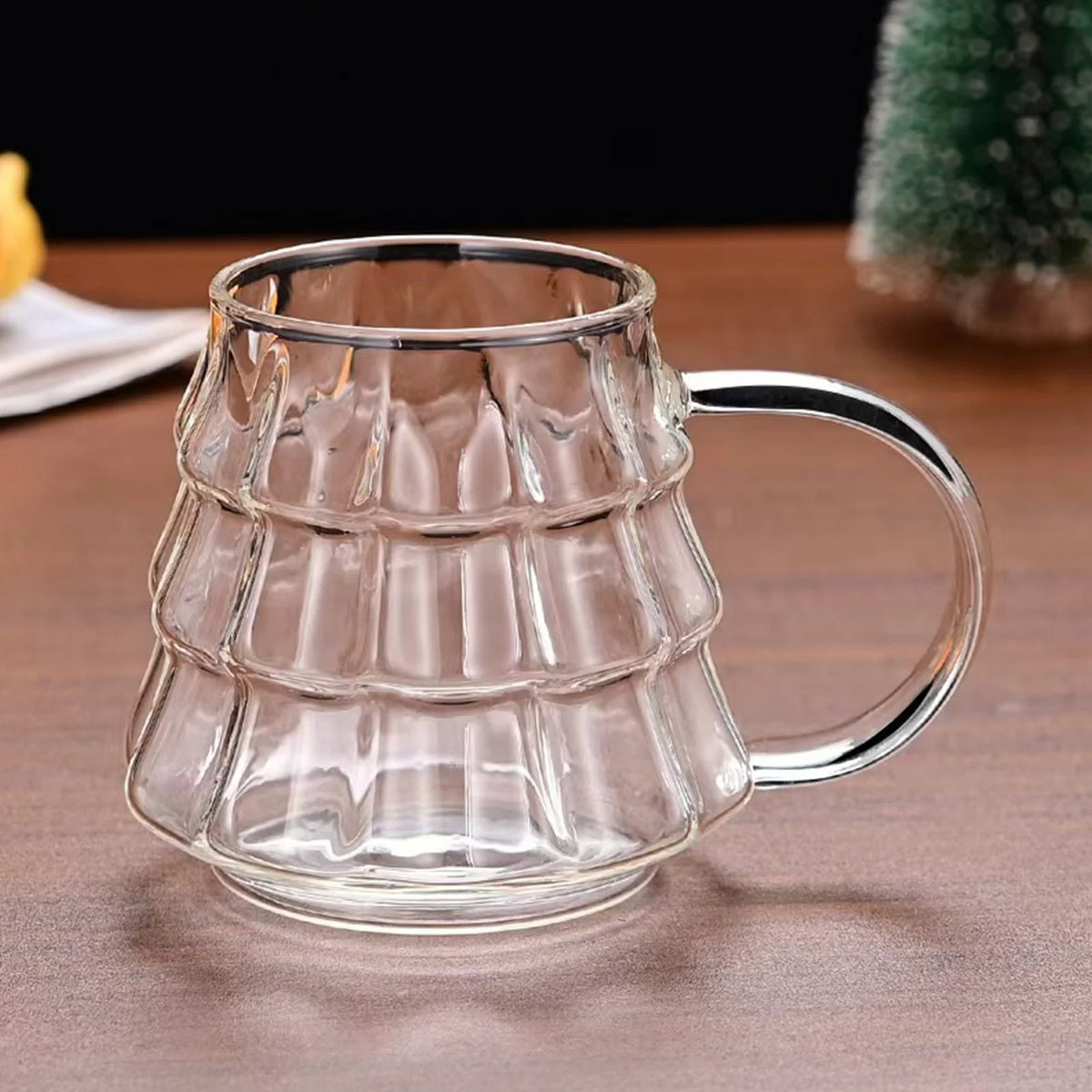 Transparent Elegant Coffee Mug with Handle