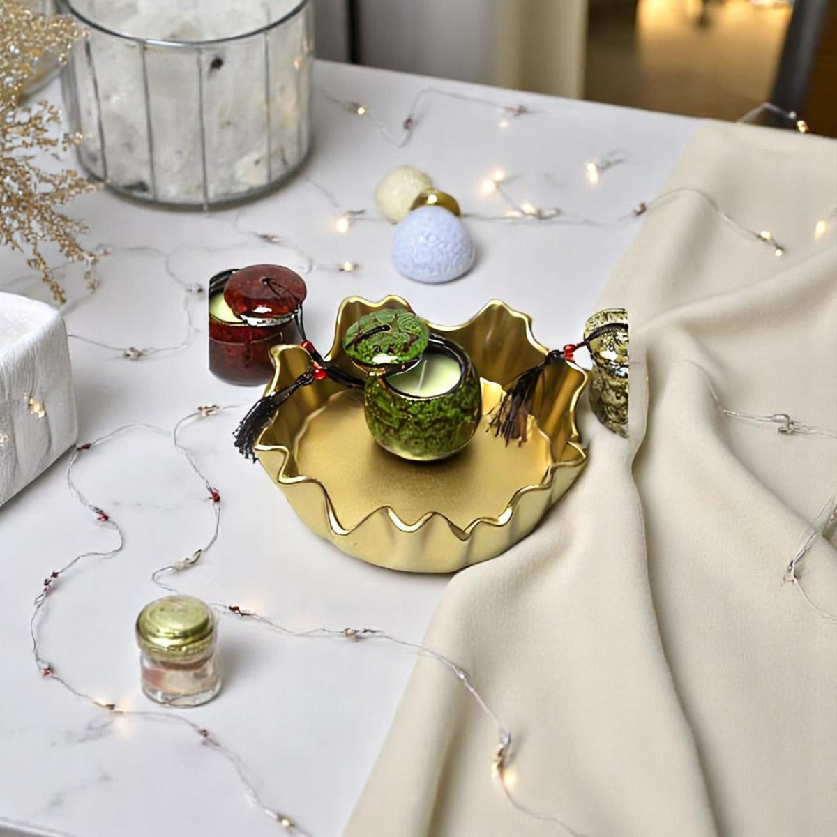 Wavy Trinket Tray | Ceramic Jewellery Tray/Dish